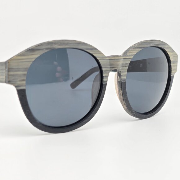 Linda Farrow 3.1 Phillip Lim PL/166/1 Grey Horn Stripe Frame Grey Len Sunglasses main image 9